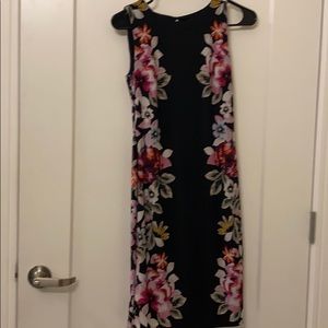 Black floral dress